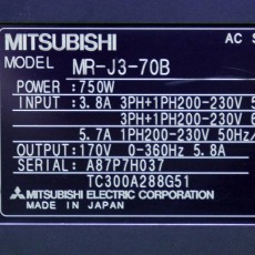 [중고] MR-J3-70B 미쯔비시 AC서보드라이브