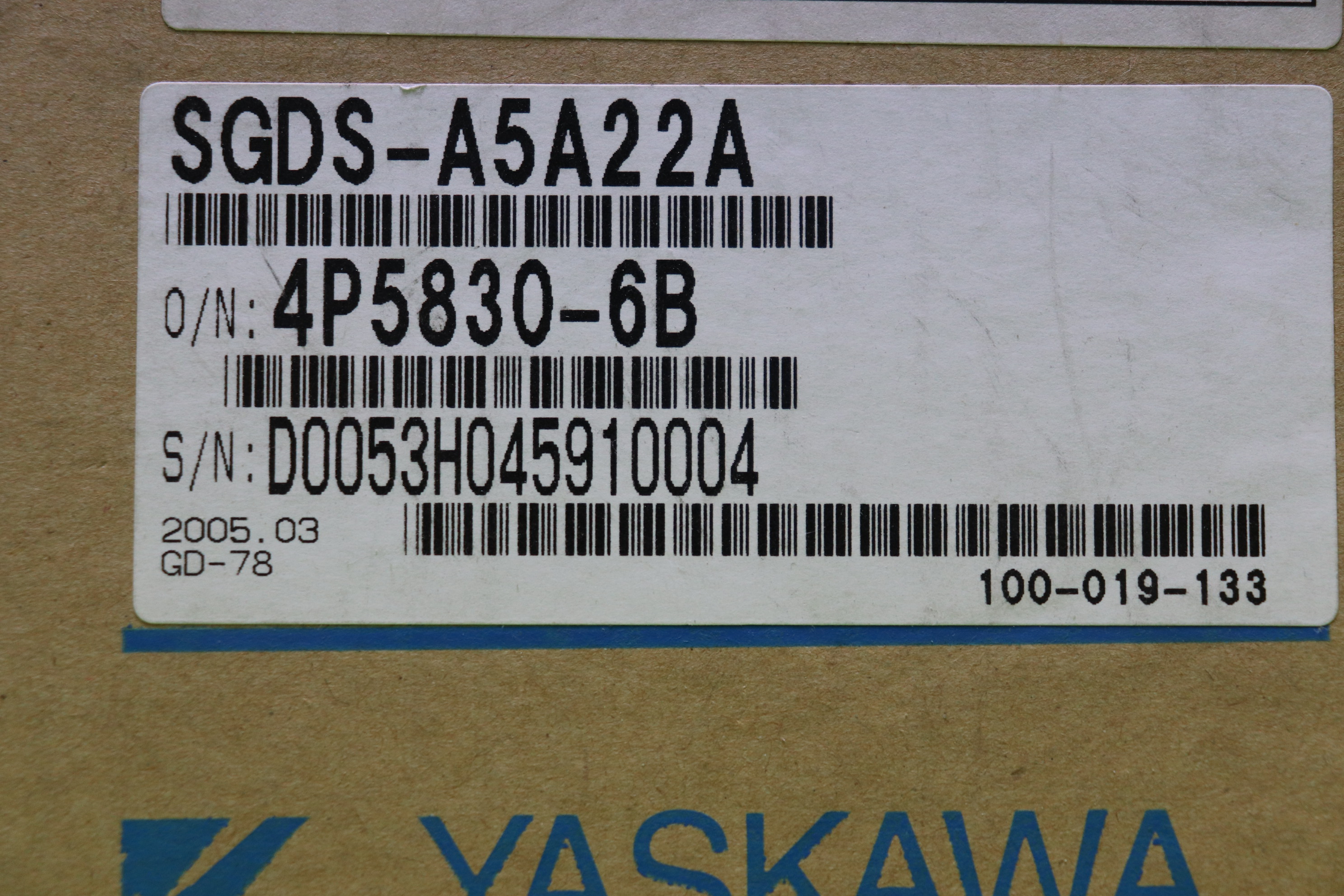[신품] SGDS-A5A22A 야스까와 서보드라이브