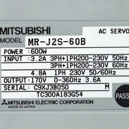 [중고] MR-J2S-60B 미쯔비시 AC서보드라이버