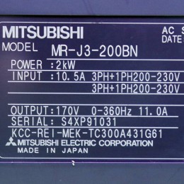[중고] MR-J3-200BN 미쯔비시 서보드라이버