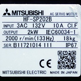 [중고] HF-SP202B  미쯔비씨 2KW 서보모터