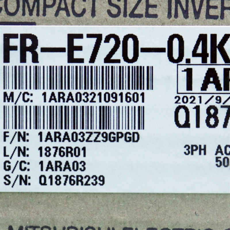 [신품] FR-E720-0.4K 미쯔비시 반마력 인버터