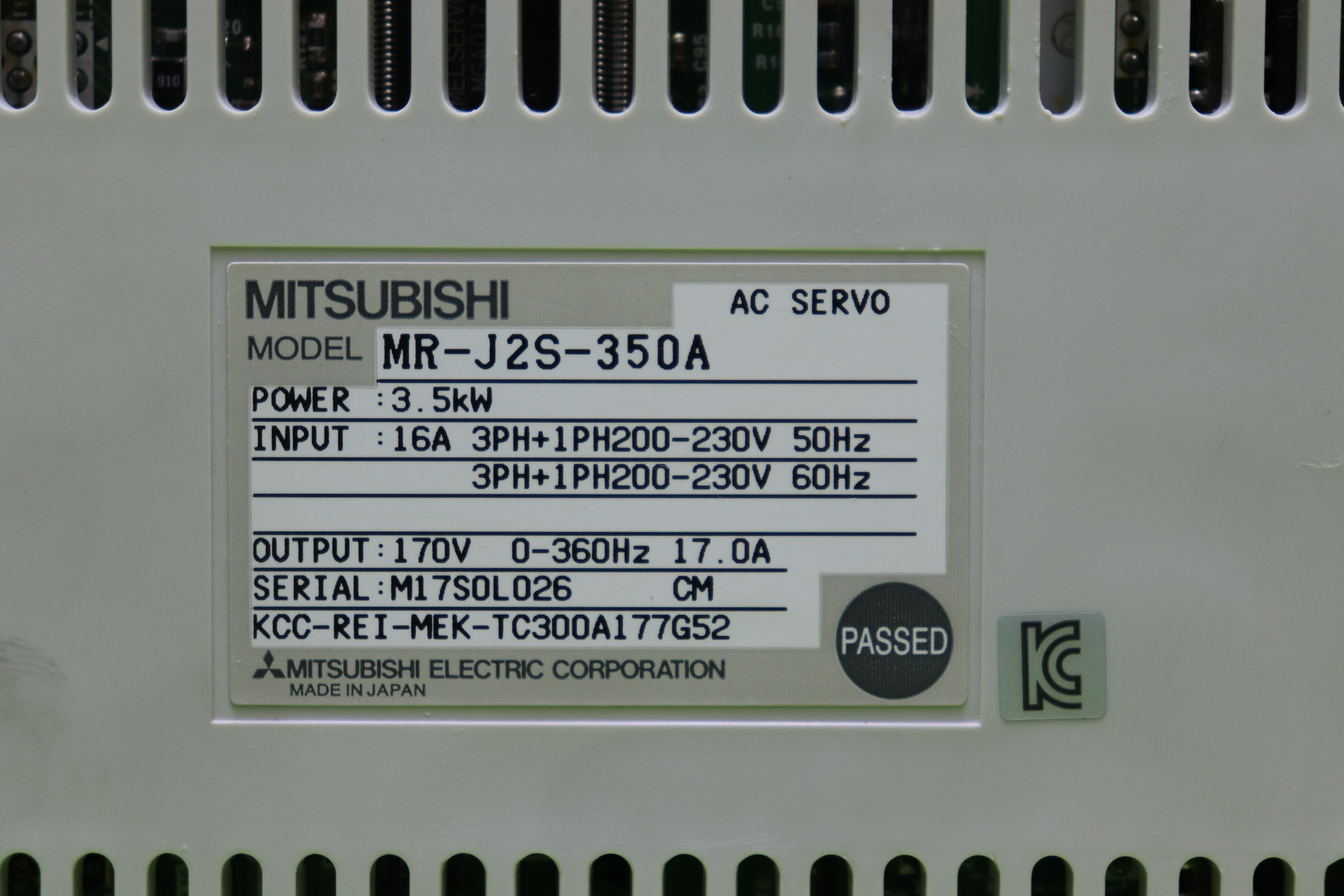 [중고] MR-J2S-350A 미쯔비시 서보드라이버