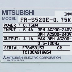 [중고] FR-S520E-0.75K 미쯔비시 인버터