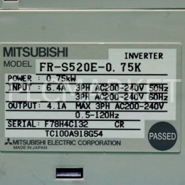 [중고] FR-S520E-0.75K 미쯔비시 인버터