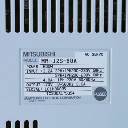 [중고] MR-J2S-60A 미쯔비시 600W 서보드라이브