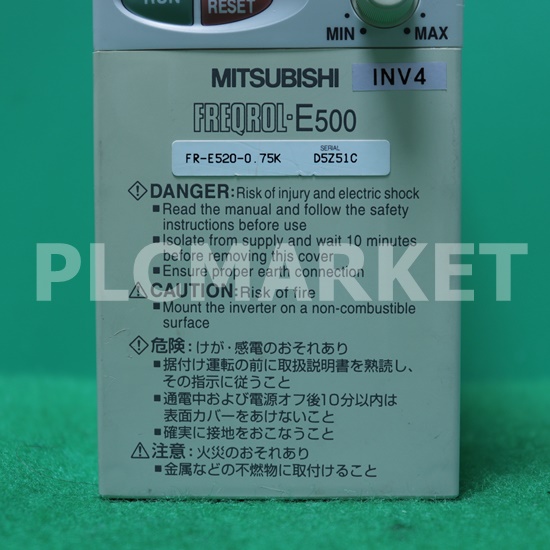 [중고] FR-E520-0.75K 미쯔비시 1마력 인버터