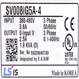 [중고] SV008iG5A-4 엘에스 1마력 인버터