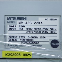 [중고] MR-J2S-22KA 미쯔비시 30마력 서보드라이브