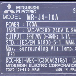 [중고] MR-J4-10A 미쯔비시 서보드라이버