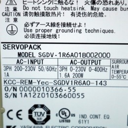 [중고] SGDV-1R6A01B 야스까와 서보드라이버(200W)