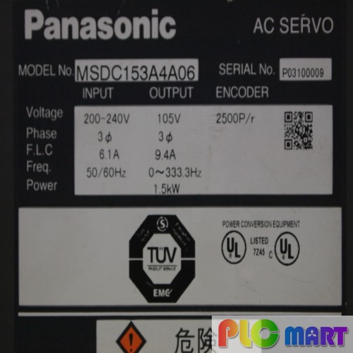 [중고] MSDC153A4A06 파라소닉 서보드라이버