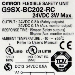 [중고] G9SX-BC202-RC  옴론 FLEXIBLE SAFETY UNIT