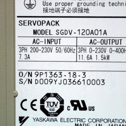 [중고] SGDV-120A01A 야스카와 서보드라이버