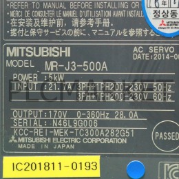 [중고] MR-J3-500A 미쯔비씨 서보