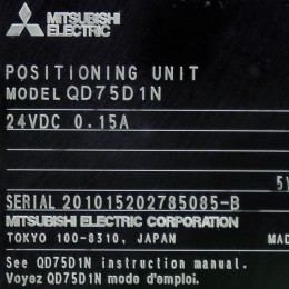 [중고] QD75D1N 미쯔비씨 위치결정모듈