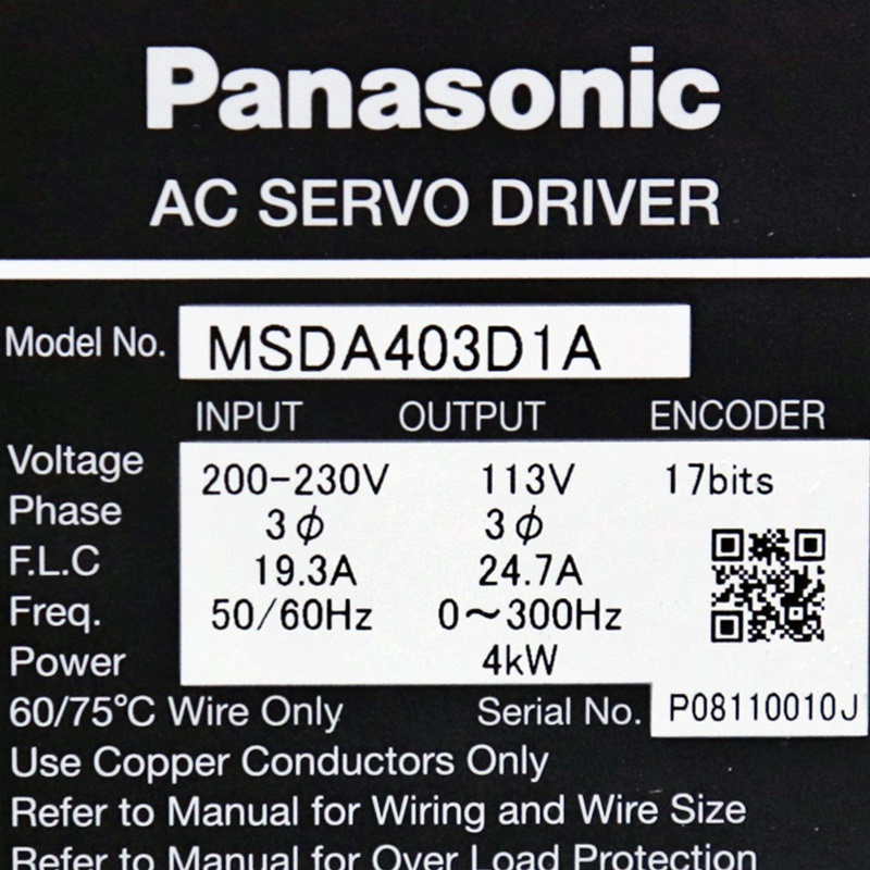 [미사용]  MSDA403D1A 파나소닉 서보엠프 4KW