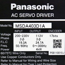[미사용]  MSDA403D1A 파나소닉 서보엠프 4KW