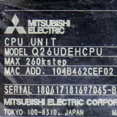[미사용] Q26UDEHCPU 미쯔비시 유니버셜 QCPU