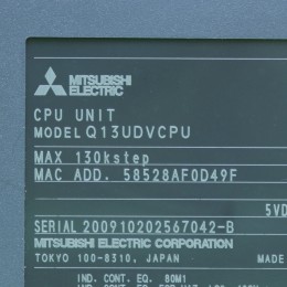 [중고] Q13UDVCPU 미쯔비시 CPU 유닛