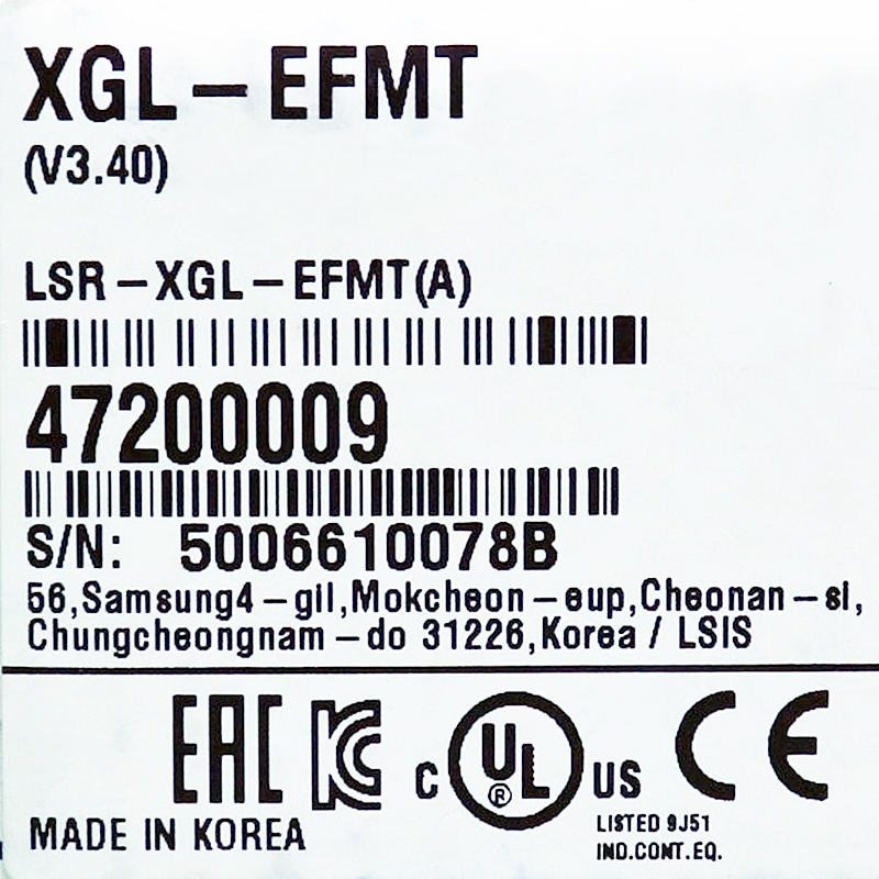 [신품] XGL-EFMT 엘에스 피엘씨