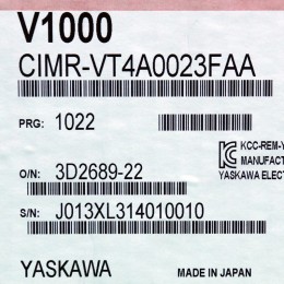 [신품] CIMR-VT4A0023FAA 야스까와 10마력 7.5KW 인버터