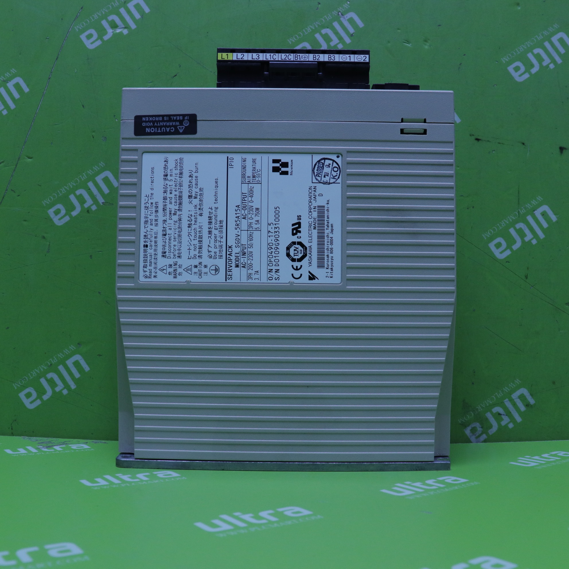 [중고] SGDV-5R5A15A 야스까와 750W 리니어 전용 엠프