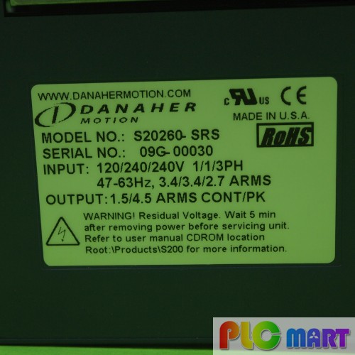 [신품] S20260-SRS KOLLMORGEN SERVO AMP