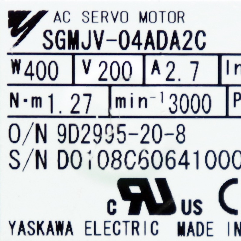[중고] SGMJV-04ADA2C 야스까와 서보모터