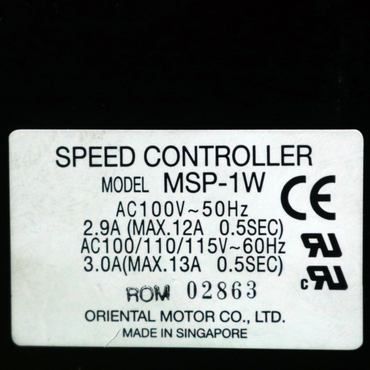 [중고] MSP-1W ORIENTAL STEPPING MOTOR CONTROLER