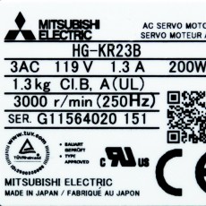 [중고] HG-KR23B 미쯔비시 200W 서보모터