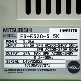 [중고] FR-E520-5.5K 미쯔비시 7마력 인버터