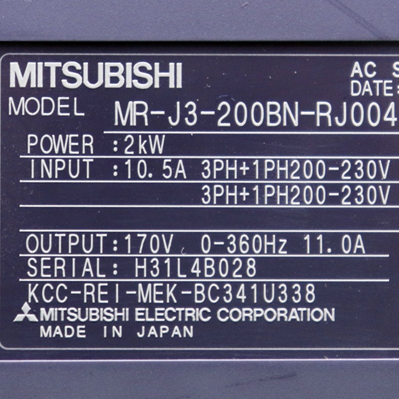 [중고] MR-J3-200BN-RJ004 미쯔비시 서보드라이버