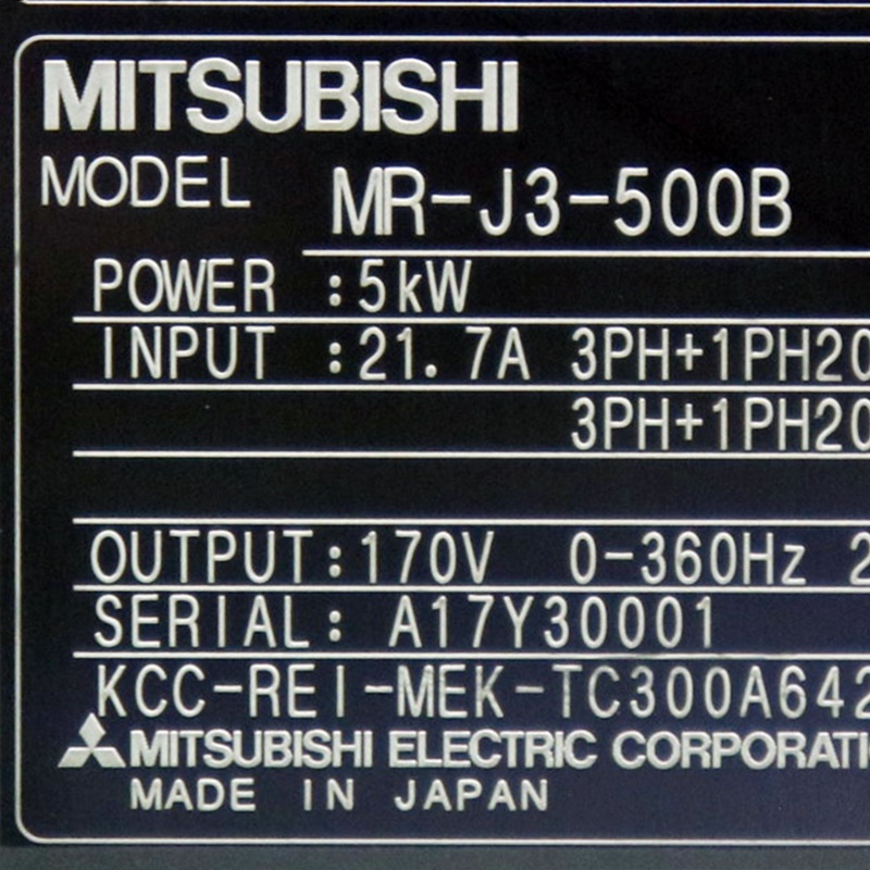 [중고] MR-J3-500B (GA) 미쯔비시 서보드라이버