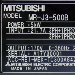 [중고] MR-J3-500B (GA) 미쯔비시 서보드라이버