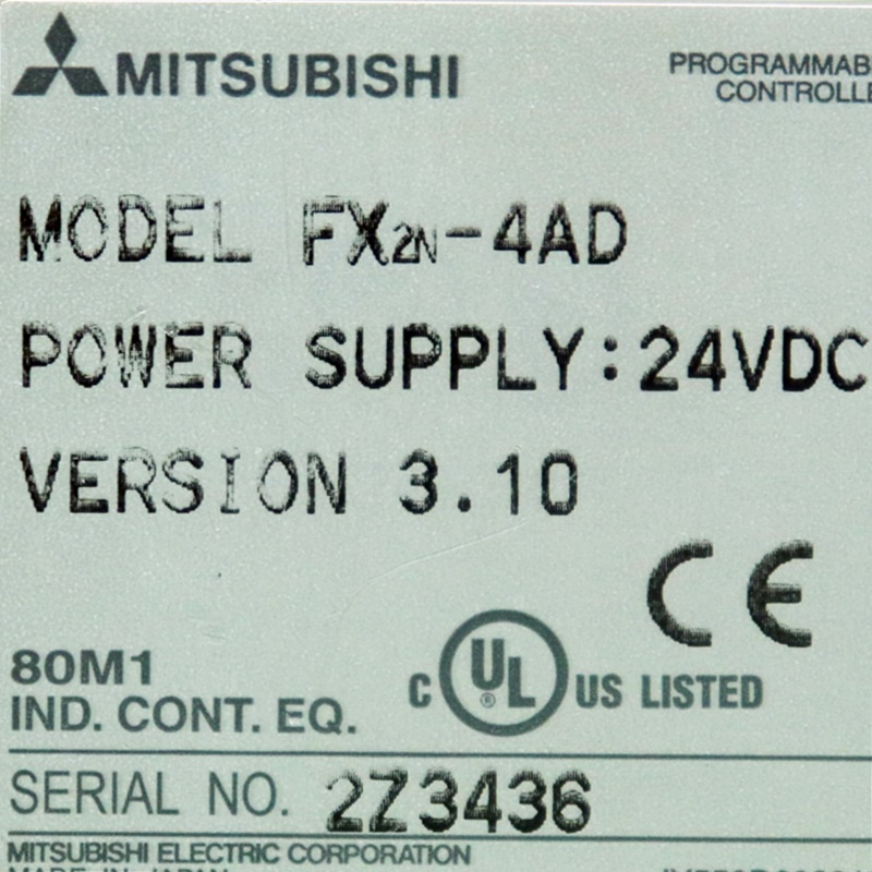 [중고] FX2N-4AD 미쯔비시 피엘씨