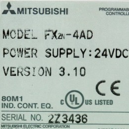 [중고] FX2N-4AD 미쯔비시 피엘씨