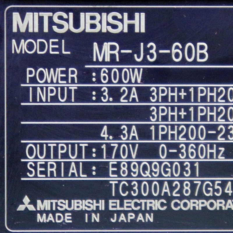 [중고] MR-J3-60B 미쯔비시 서보드라이버