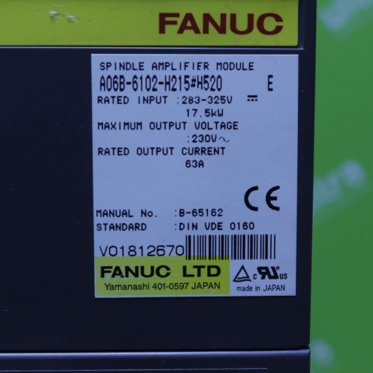 [중고] A06B-6102-H215#H520 화낙 서보엠프
