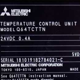 [중고] Q64TCTTN 미쓰비시 피엘씨 아날로그온도조절 4채널 열전대입력 트랜지스터출력