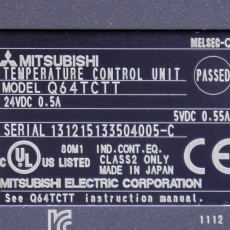 [중고] Q64TCTT 미쓰비시 피엘씨 아날로그온도조절 4채널 열전대입력 트랜지스터출력