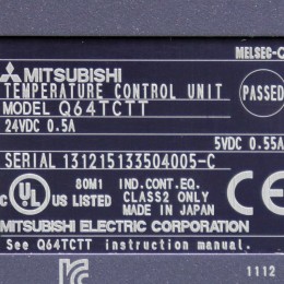[중고] Q64TCTT 미쓰비시 피엘씨 아날로그온도조절 4채널 열전대입력 트랜지스터출력