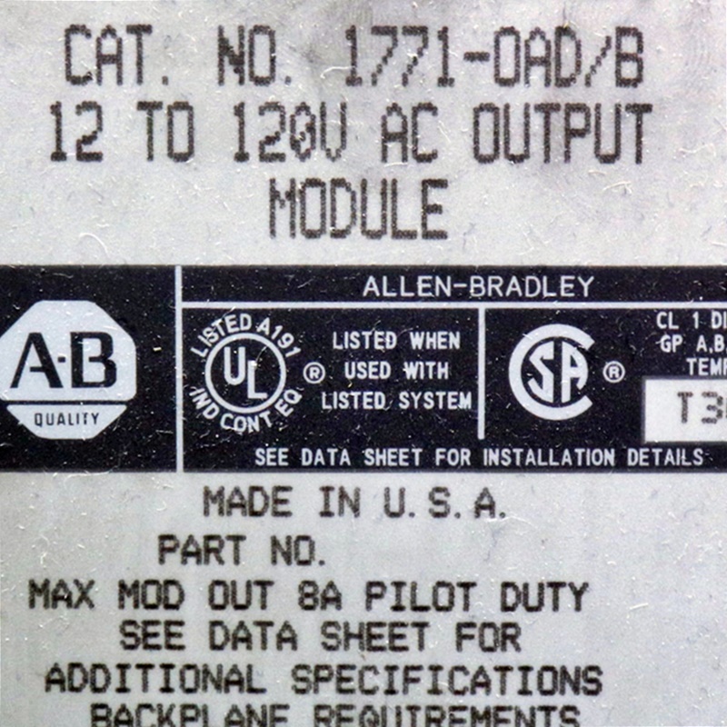 [중고] 1771-OAD/B 에이비 OUTPUT MODULE