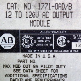 [중고] 1771-OAD/B 에이비 OUTPUT MODULE