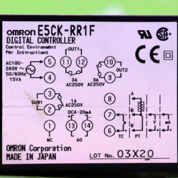 [중고] E5CK-RR1F 오므론 온도측정기