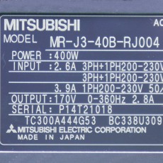[중고] MR-J3-40B-RJ004 미쯔비씨 400W 서보드라이브