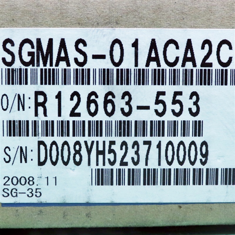 [신품] SGMAS-01ACA2C 야스까와 100W 서보모터