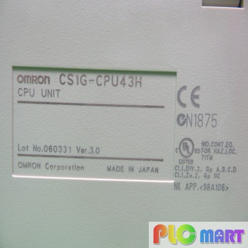 [중고] CS1G-CPU43H OMRON 피엘씨