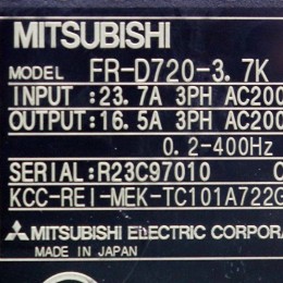 [중고] FR-D720-3.7K 미쯔비씨 인버터