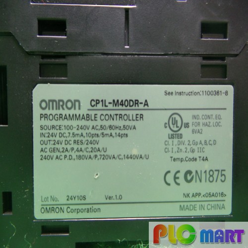 [중고] CP1L-M40DR-A OMRON 피엘씨